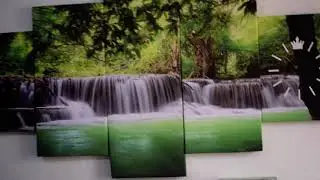 Watch How Beautiful this 5 panel canvas wall art l🤩🤩k