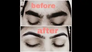 Perfect shape eyebrow threading !!Easy and Best method for eyebrow threading