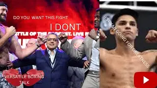 VERSATILE BOXING TALK- Is  Tyson Fury Ngannou fight worth it and Ryan Garcia going for greatness