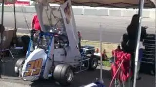 Oswego Speedway American Three Quarter Midget Racing Association Pit Action Sat Sept 1 2012