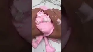 BEST WAY TO MAKE SIZZLY INFLATABLE BUTTER SLIME 💦 #Shorts