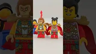 LEGO Monkie Kid Minifigures Nezha and Monkey King from Set 80057 #lego