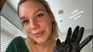 [ASMR] Mesmerizing Sleepy Gloves (Face touching, hand movements, follow my finger/light) 💫