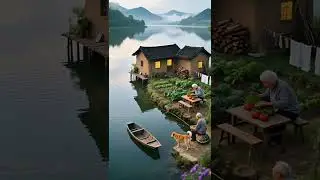 Between these mountains and rivers, there is a quiet little world. The cottage stands by the water