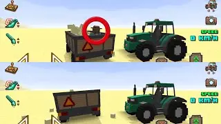 Keep the farmer on your trailer and watch what happens - Blocky Farming and Racing | game play 4k