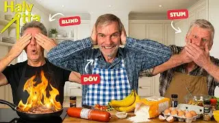 HALV 8 SOM BLIND, DÖV OCH STUM