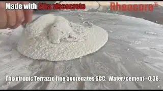 Thixotropic behavior of the 100 MPa low carbon (4 kg/Mpa) self-compacting #Terrazzo concrete (SCC).