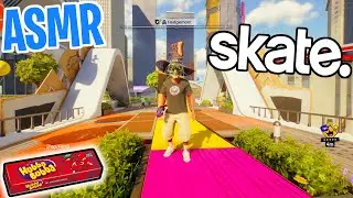 ASMR Gaming 😴 skate. Relaxing Gum Chewing 🎮🎧 Controller Sounds + Whispering 💤