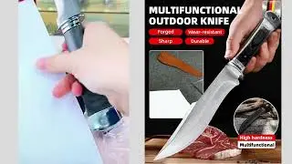Engineered in Solingen, Hand forged meat knife cuts meat like tofu