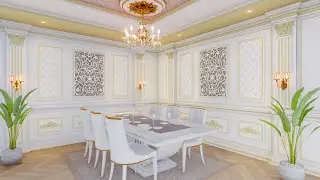 Classic Dining Room Lumion 11.5 Render