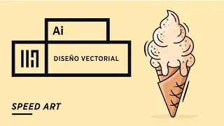 #ilustrator #adobeillustrator #digitalillustration Ilustrando un helado en Adobe Illustrator
