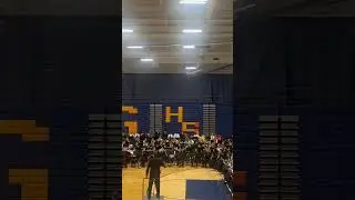 BGHS band performing with all the feeder middle schools.