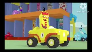 Three's Counting Cars, but it's reversed (Numberblocks)