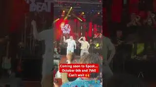 Joey Fatone and Friends at Epcot for Eat to the Beat Concert Series! #youtubeshorts #disney