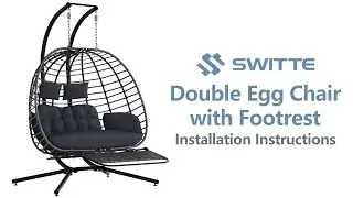 Double Egg Chair with Footrest Assembly Instructions