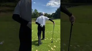 Mr Gary Player on how to play the 9th hole at Bearwood Lakes