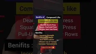 Benifits of Compound Movements #musclebuilding