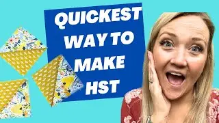 QUICKEST way to make 32 PERFECT half square triangles!