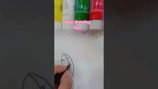 how to draw fish easy #youtubeshort #short #easydrawing #fishdrawing
