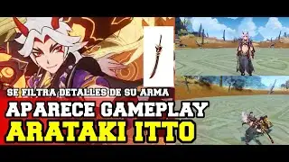 Arataki Itto gameplay y se filtran detalles de su espada mandoble - Genshin Impact