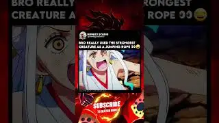 Luffy used kaido as jumping rope😂 | #kaido #gear5 #onepiece