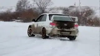 Subaru WRX STI Snow Fun