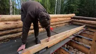Swedish Winter Log Cabin &ndash; Building a Snow Cover | One Man Traditional Log Cabin Series Ep. 80
