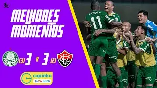 JOGÃO!! VERDÃO CLASSIFICA NOS PÊNALTIS - PALMEIRAS x VITÓRIA MELHORES MOMENTOS COPINHA 2026