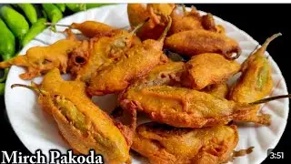  🔥 तीखे हरे मिर्च के कुरकुरे पकौड़े | 5 मिनट की चटपटी रेसिपी 😋l Mirchi ke Pakode ki Recipe 