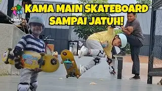 Anak 6 Tahun Belajar Main Skateboard? | Kama Main Skateboard di Bumi Hejo KBP! | Cerita Kama