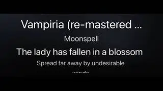 Danuta - to the tune of &ldquo;Vampiria&rdquo; by Moonspell