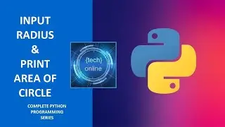 #2 Python Programming for Beginners | Area of Circle in Python