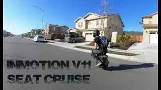 EUC Seated Riding Raw Short | Inmotion V11 Seat & Power Pads