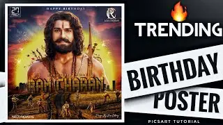 Ram Charan Birthday Photo Editing | Birthday CDP Editing | Best cdp editing tutorial in picsart app🔥