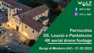 Chiesa San Leucio - Borgo di Montoro - 4K aerial drone footage