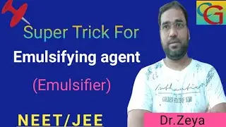 super chemistry trick for emulsifying agent | classification of emulsifying agents | by Dr Zeya