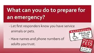 A Self-Advocate's Guide to Emergencies