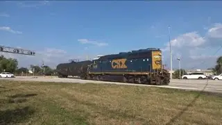 CSX local and Tri Rail At Powerline Road And Ft Lauderdale