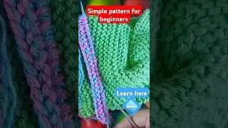 Teaching a knitting pattern #knitting #crochet