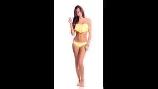 Jessica Simpson Sea Glass Flounce Bikini Top | SwimOutlet.com