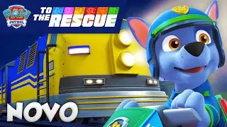 NOVO! Rocky e o resgate no cruzamento da ferrovia | PAW Patrol: Ao Resgate