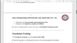 ISO 13485:2016 Medical Devices Quality Management System &ndash; Training Overview