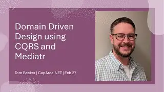 Domain Driven Design using CQRS and Mediatr