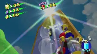 Super Mario 3D All Stars (NS) Super Mario Sunshine - Delfino Plaza - Rocket Jump at the Shine Gate