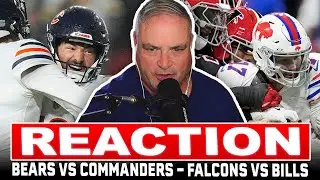 REACTION: Bears GAME-WINNER vs Commanders by Former 49ers Kicker + Falcons STUN the Bills