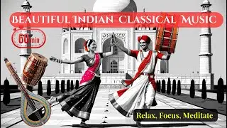 Soothing Indian Music| #flute #tabla |Stunning Visuals| Focus | Meditate | 60 minutes #yogamusic