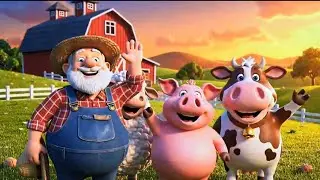 Old MacDonald Had a Farm Song For Kids | 3D Animated Nursery Rhyme | Kids Songs & Rhymes