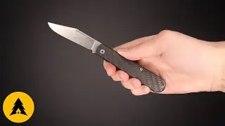 Складной нож Lion Steel Barlow Slim сталь M390, рукоять Carbon Fiber
