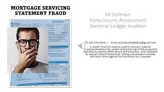 SHOCKING FORECLOSURE  SERVICING FRAUD