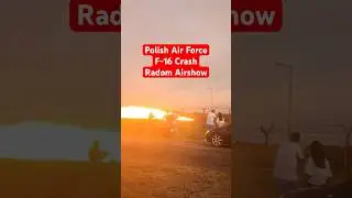 F-16 Crash During Radom Air Show in Poland #aviation #f16crash #planecrash